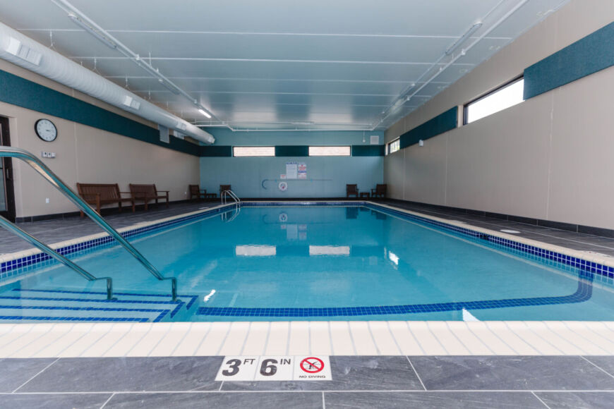 Siesta Hills indoor pool at clubhouse in Mankato Minnesota