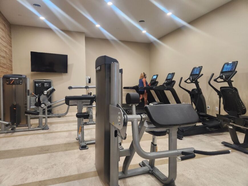 Fitness room and exercise equipment at Siesta Hills clubhouse in Mankato Minnesota
