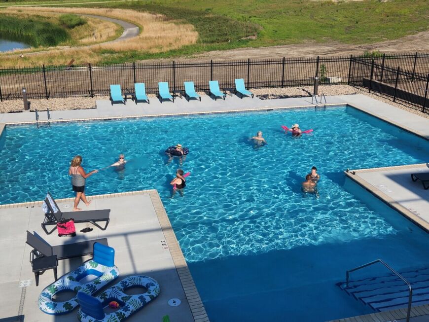 Siesta Hills outdoor pool and recreation area in Mankato Minnesota