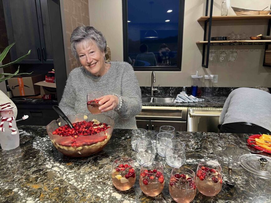 Siesta Hills resident preparing desserts for a community gathering in Mankato Minnesota