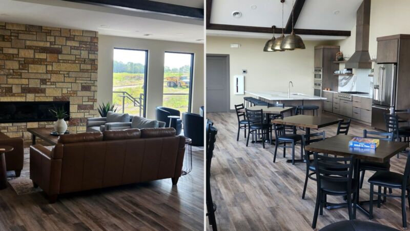 Siesta Hills clubhouse and neighborhood design in Mankato Minnesota