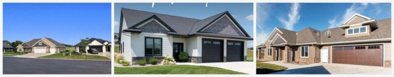 Housing styles at Siesta Hills Mankato Minnesota townhomes and single family homes