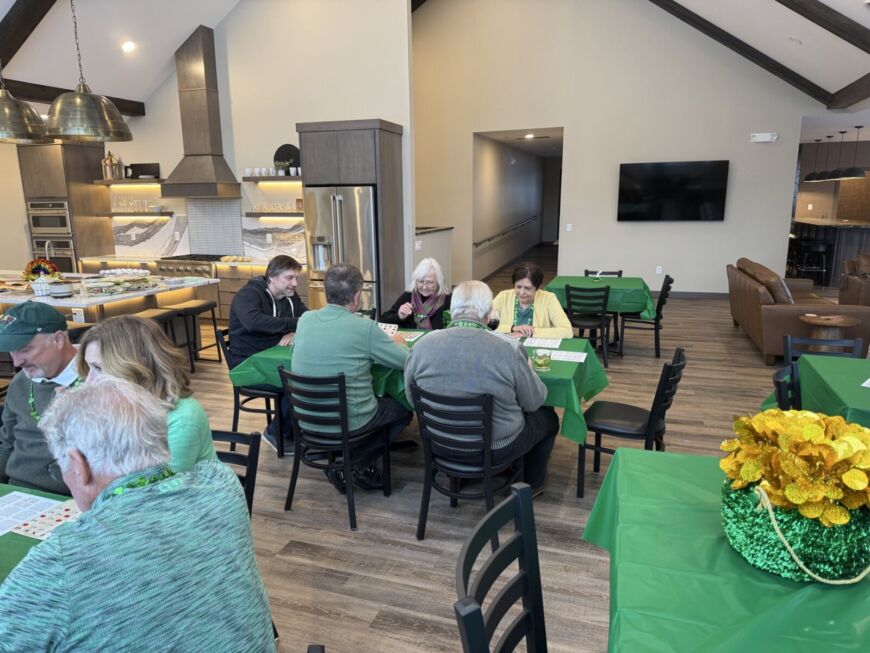 St. Patrick&rsquo;s Day bingo night at Siesta Hills clubhouse in Mankato Minnesota