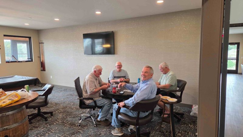 Pheffer card game gathering at the Siesta Hills Clubhouse in Mankato, Minnesota