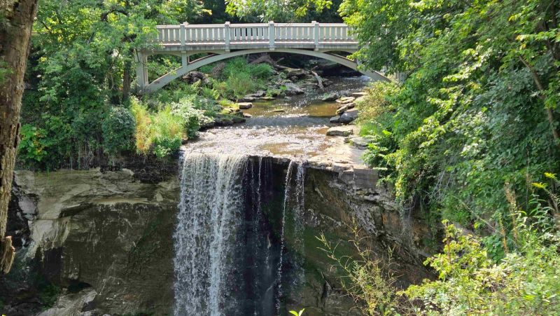 Minneopa Falls at Minneopa State Park near Mankato, Minnesota